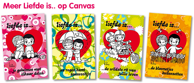Liefde is... op Canvas