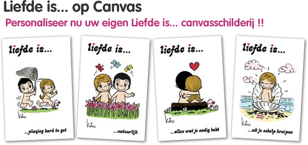 Liefde is... op Canvas